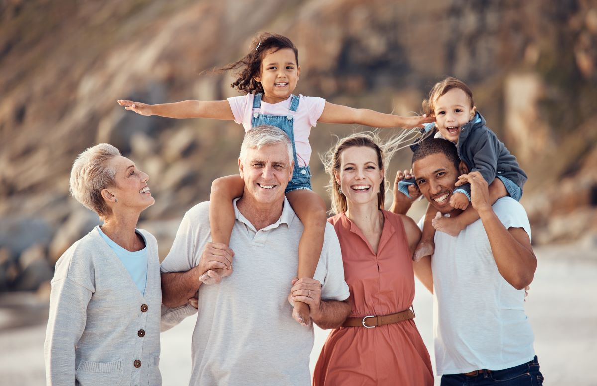 Family beach portrait